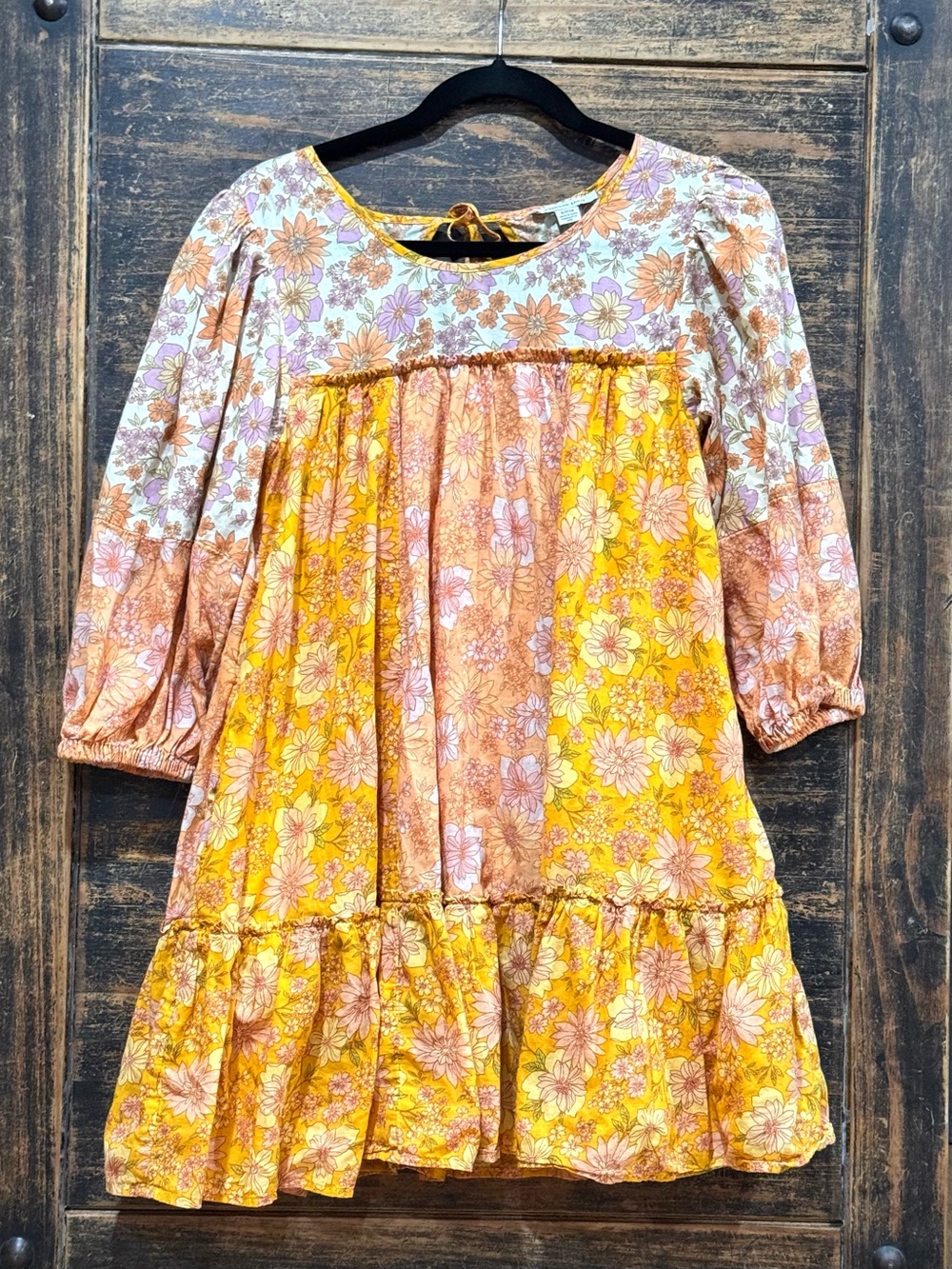 American Eagle Boho Festival Cottagecore Babydoll Mini Dress 100% cotton, Sz S